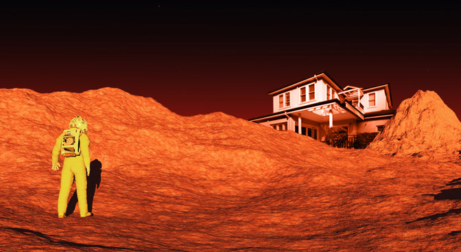 living on mars